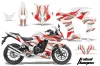 Honda CBR 500R Graphic Kit - 2013-2014 Tribal Flames Red