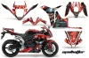 Honda CBR 600 RR Graphic Kit - 2007-2008 Mad Hatter Red