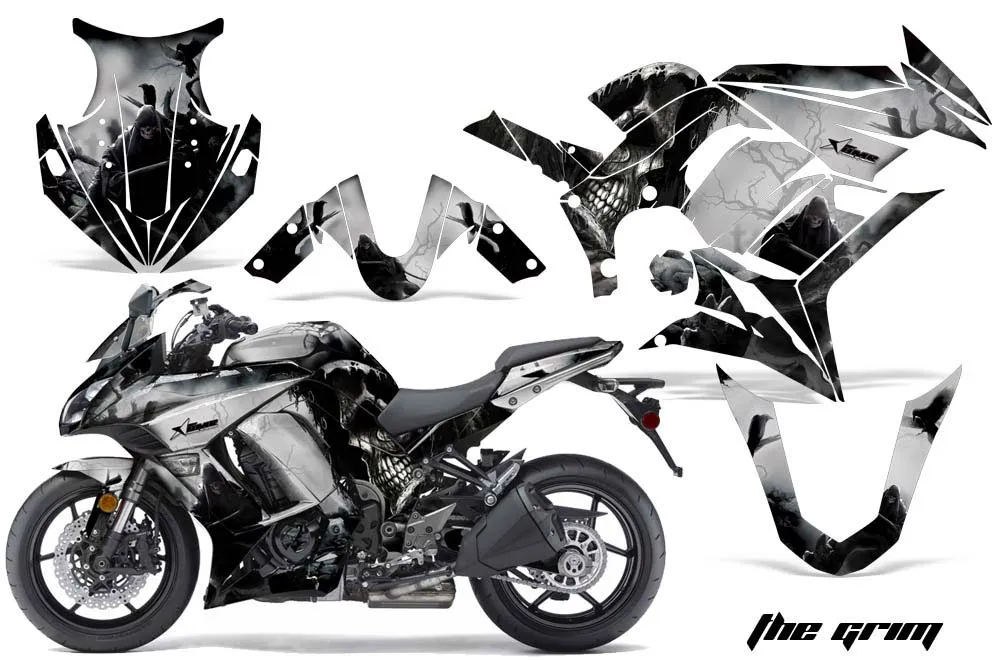 Kawasaki ZX1000 Ninja Graphic Kit - 2010-2013 The Grim Black