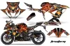 Kawasaki 636 ZX6-R Ninja Graphic Kit - 2013-2016 Firestorm Black