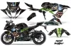 Kawasaki 636 ZX6-R Ninja Graphic Kit - 2013-2016 Mad Hatter Green