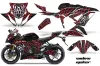 Kawasaki 636 ZX6-R Ninja Graphic Kit - 2013-2016 Widow Maker Red