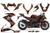 Kawasaki ZX10 Ninja Graphic Kit - 2008-2009 Northstar Orange