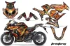 Kawasaki ZX1000 Ninja Graphic Kit - 2010-2013 Firestorm Black