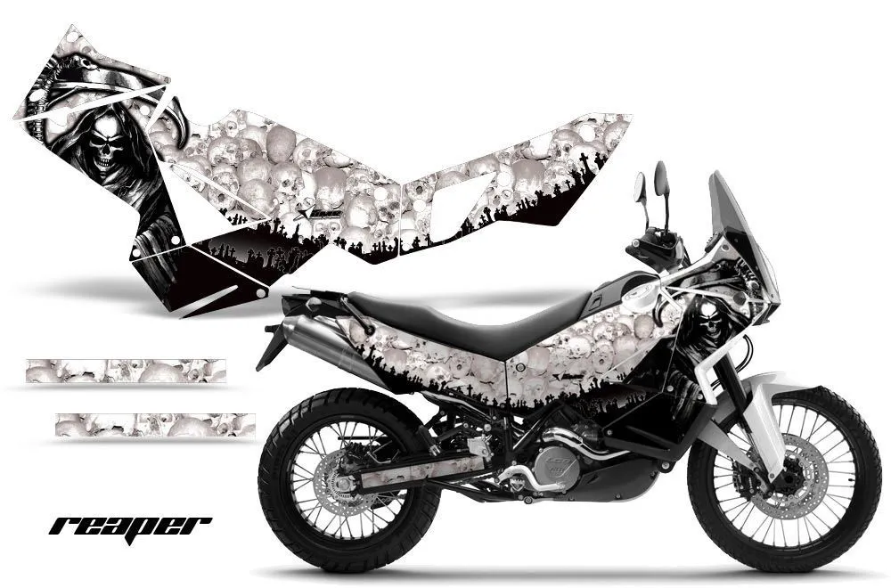 KTM Adventure R 990 Graphic Kit - All Years Reaper White
