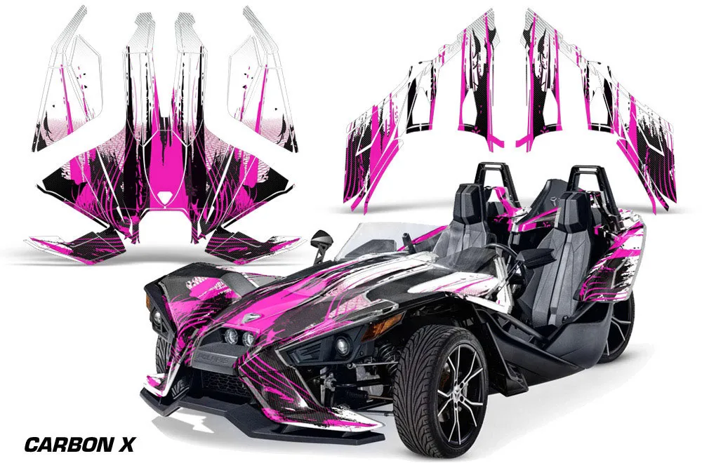 Polaris Slingshot SL Graphic Kit - All Years Up To 2020 Carbon X Pink