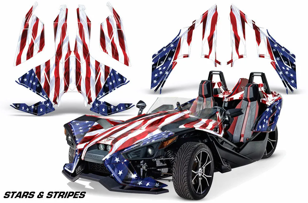 Polaris Slingshot SL Graphic Kit - All Years Up To 2020 Stars N Stripes