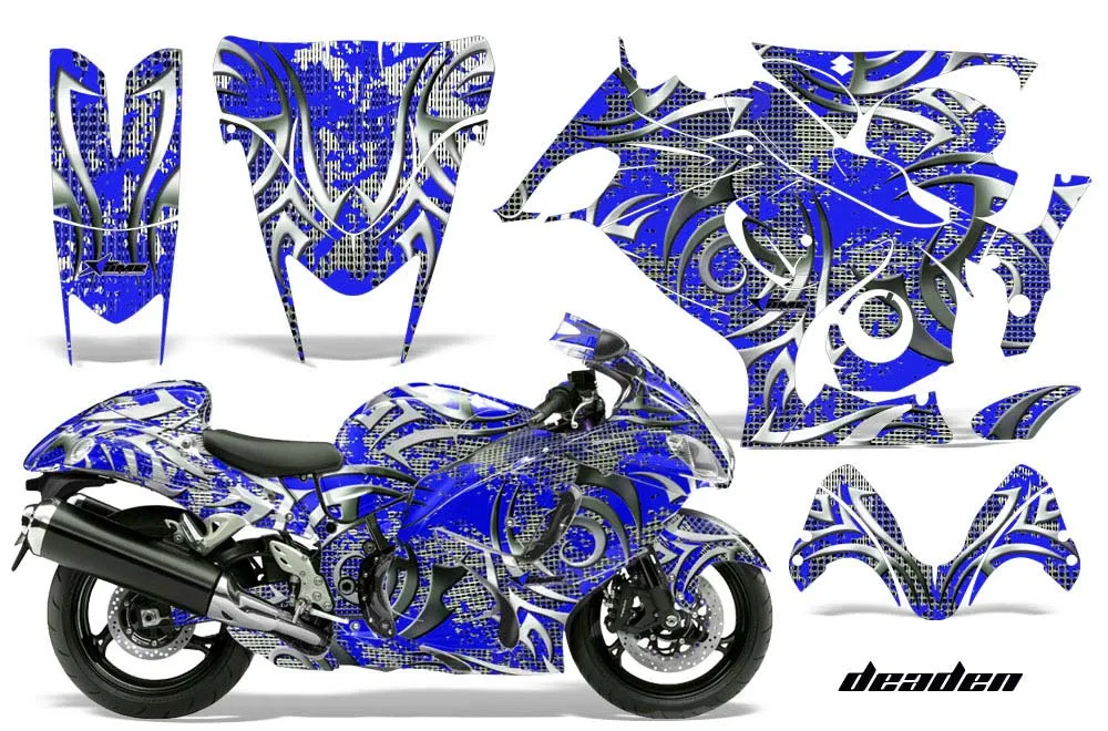 Suzuki GSXR 1300 Hayabusa Graphic Kit - 2008-2020 Deaden Blue