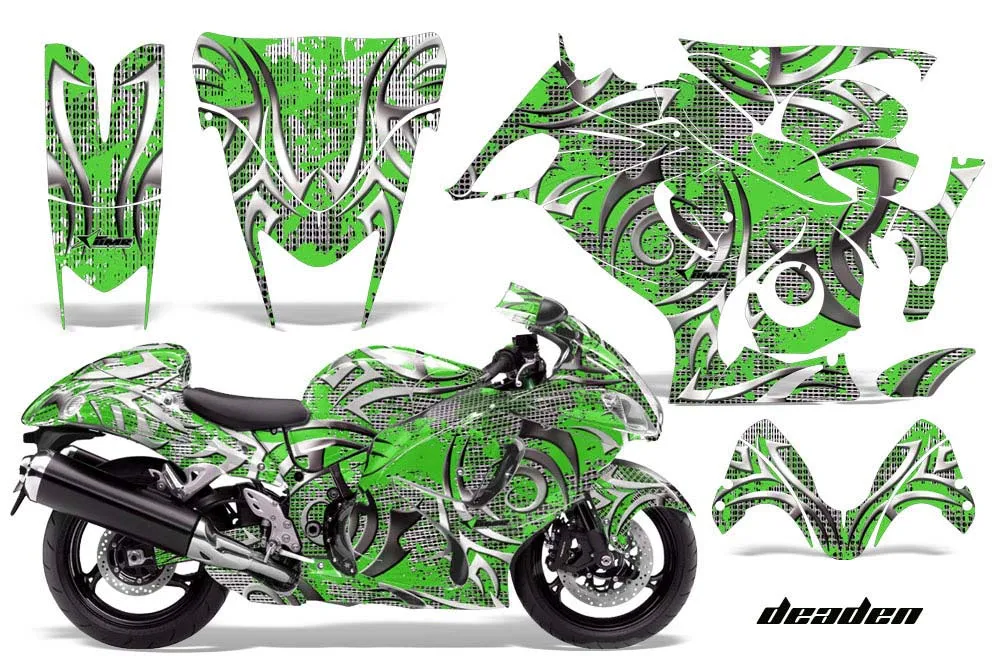 Suzuki GSXR 1300 Hayabusa Graphic Kit - 2008-2020 Deaden Green