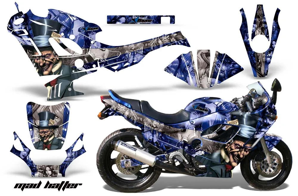 Suzuki GSXR 600F / 750F Katana Graphic Kit - 1988-1997 Mad Hatter Blue