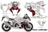 Suzuki GSXR 1000 Graphic Kit - 2005-2006 Bone Collector White