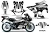 Suzuki GSXR 1000 Street Bike Graphic Kit - 2001-2002 Attack Silver