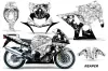 Suzuki GSXR 1000 Street Bike Graphic Kit - 2001-2002 Reaper White