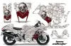 Suzuki GSXR 1300 Hayabusa Custom Graphic Kit - 2008-2020