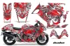 Suzuki GSXR 1300 Hayabusa Graphic Kit - 2008-2020 Deaden Red