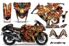 Suzuki GSXR 1300 Hayabusa Graphic Kit - 2008-2020 Firestorm Black