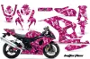 Suzuki GSXR 600 / 750 Graphic Kit - 2004-2005 Butterflies Pink
