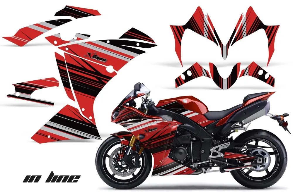 Yamaha R1 Graphic Kit - 2010-2012 In Line Red