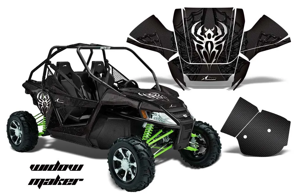 Arctic Cat Wildcat Graphic Kit - 2012-2016 Widow Maker Black