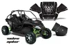 Arctic Cat Wildcat Graphic Kit - 2012-2016 Widow Maker Black