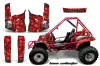 Honda Odyssey FL350 Graphic Kit - 1985 Bone Collector Red