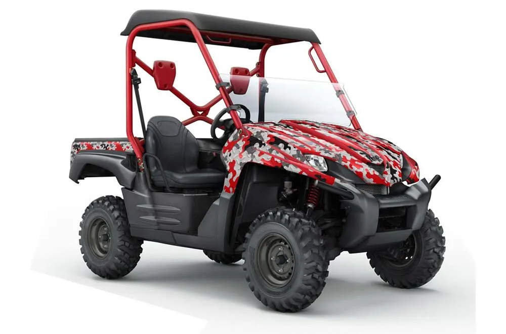 Kawasaki Teryx 750 Graphic Kit - 2007-2009 Camoplate Red