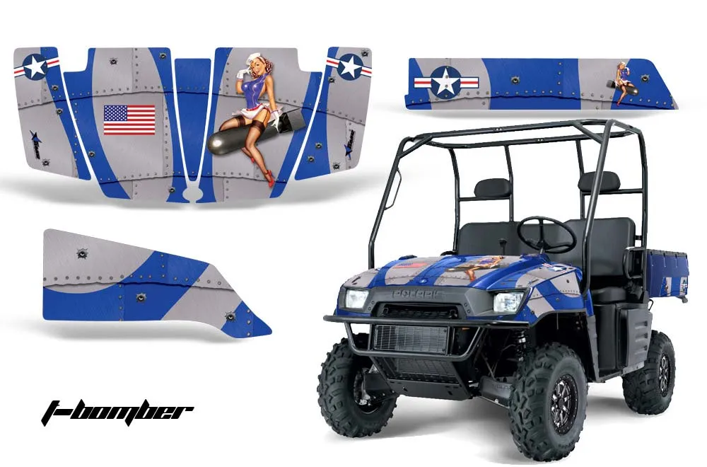 Polaris Ranger 500 / 700 XP Graphic Kit - 2005-2008 T Bomber Blue