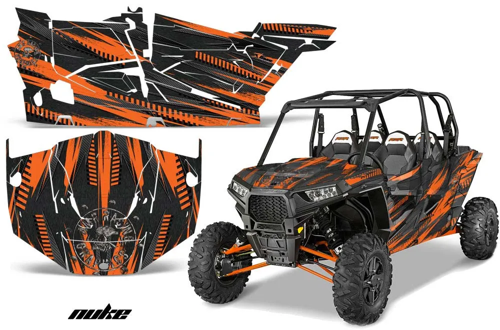 Polaris RZR 1000 XP 4 Door Graphic Kit - 2013-2018 Nuke Orange