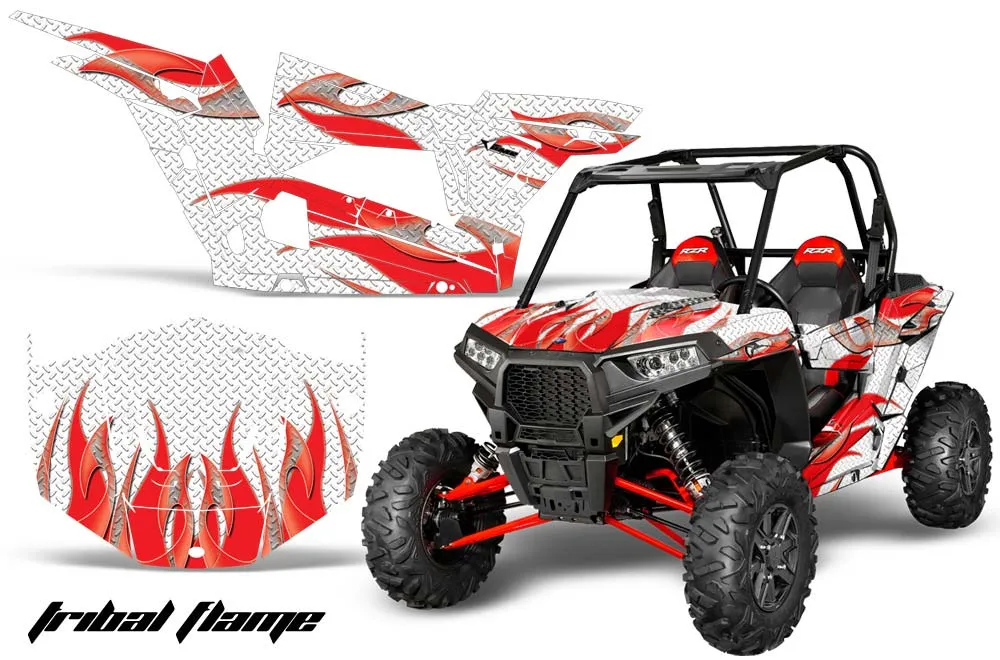 Polaris RZR 1000 XP 2 Door Graphic Kit - 2013-2018 Tribal Flame Red