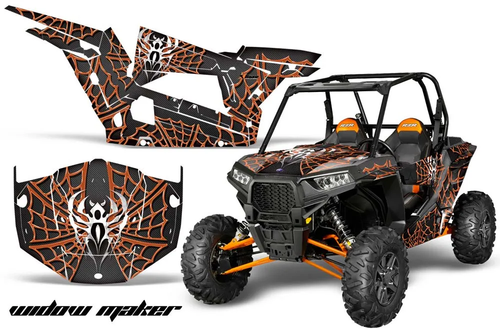 Polaris RZR 1000 XP 2 Door Graphic Kit - 2013-2018 Widow Maker Orange