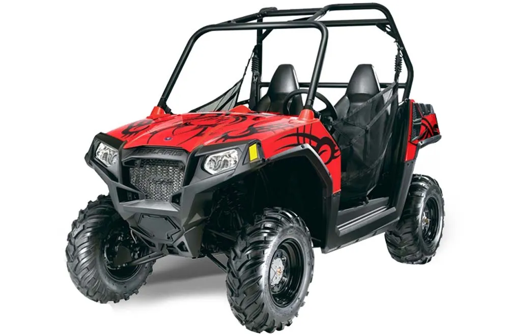 Polaris RZR 570 Graphic Kit - All Years Tribe Red