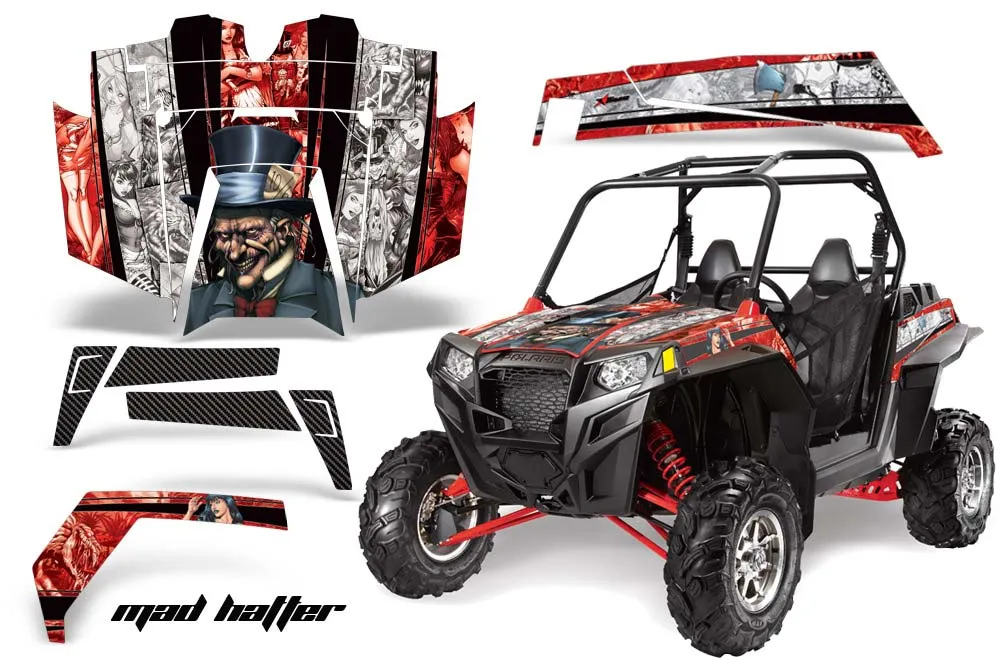 Polaris RZR 900 XP Graphic Kit - 2011-2014 Mad hatter Red
