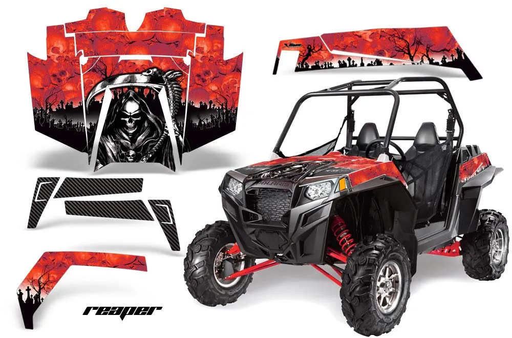 Polaris RZR 900 XP Graphic Kit - 2011-2014 Reaper Red