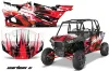 Polaris RZR 1000 XP 4 Door Graphic Kit - 2013-2018 Carbon X Red