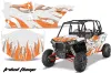 Polaris RZR 1000 XP 4 Door Graphic Kit - 2013-2018 Tribal Flames Orange