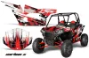Polaris RZR 1000 XP 2 Door Graphic Kit - 2013-2018 Carbon X Red