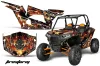 Polaris RZR 1000 XP 2 Door Graphic Kit - 2013-2018 Firestorm Black