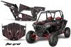 Polaris RZR 1000 XP 2 Door Graphic Kit - 2013-2018 The Grid Red