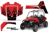 Polaris RZR 170 Graphic Kit - All Years Diamond Flames Red