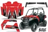 Polaris RZR 570 Graphic Kit - All Years Tribal Flame Red