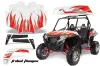 Polaris RZR 900 XP Graphic Kit - 2011-2014 Tribal Flames Red