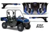 Yamaha Rhino 700 / 660 / 450 Graphic Kit - 2004-2013 Tribal Flames Blue