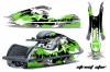Kawasaki 800 SX / R Jet Ski Graphic Kit - 2003-2012 Street Star Green