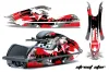 Kawasaki 800 SX / R Jet Ski Graphic Kit - 2003-2012 Street Star Red