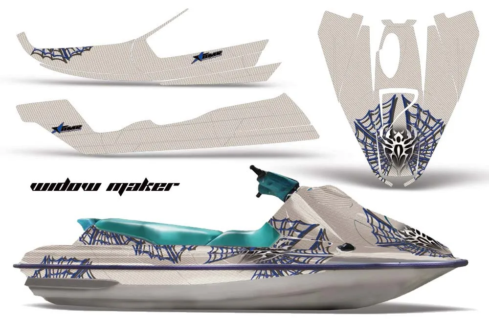 Sea Doo Bombardier GTS Jet Ski Graphic Kit - 1992-1997 Widow Maker Blue