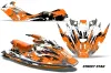 Sea Doo Bombardier GTX Siege Avant Jet Ski Graphic Kit 1996-1999 Street Star Orange