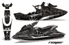 Sea Doo Bombardier GSX Jet Ski Graphic Kit - 1996-1999 Reaper Black