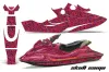 Sea Doo Bombardier GSX Jet Ski Graphic Kit - 1996-1999 Skull Camo Pink