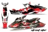 Sea Doo Bombardier GSX Jet Ski Graphic Kit - 1996-1999 Street Star Red