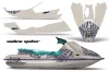 Sea Doo Bombardier GTS Jet Ski Graphic Kit - 1992-1997 Widow Maker Blue